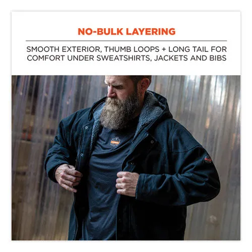 N-ferno 6435 Midweight Long Sleeve Base Layer Shirt, X-large, Black, Ships In 1-3 Business Days