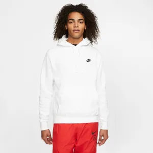 Nike - Men - Club Pullover Hoodie - White/Black
