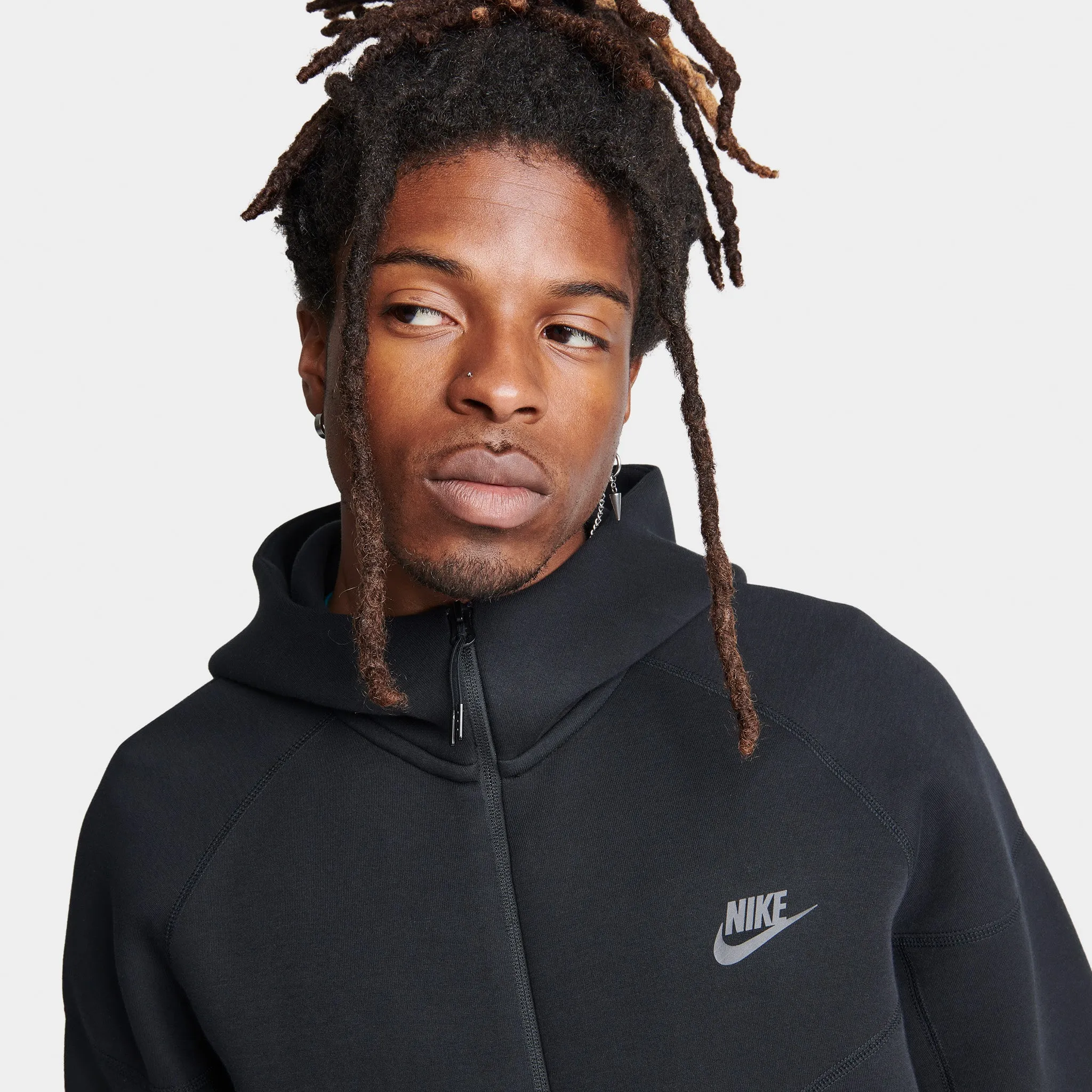 Nike Sportswear Tech Fleece Windrunner Full Zip Hoodie Black / Black