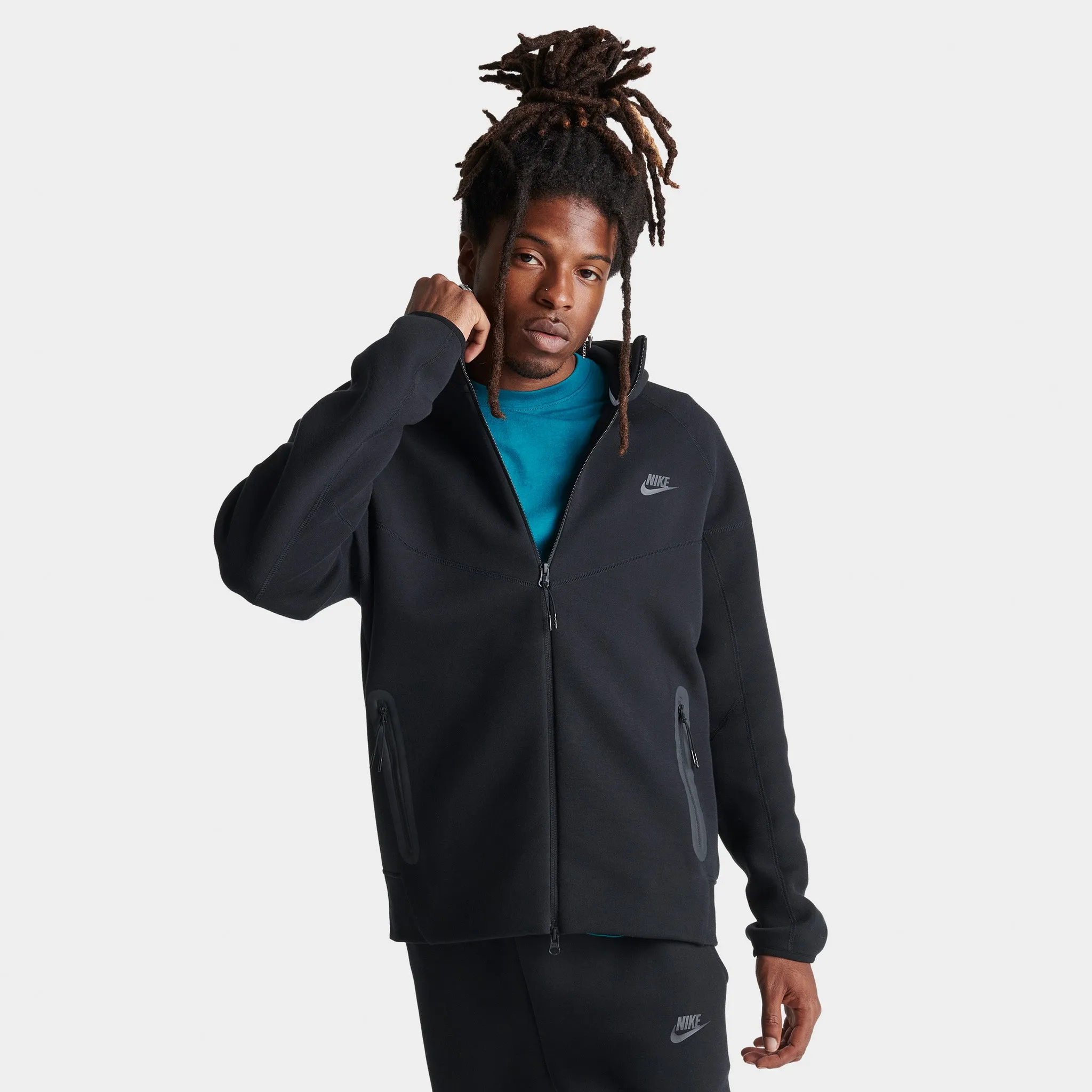 Nike Sportswear Tech Fleece Windrunner Full Zip Hoodie Black / Black