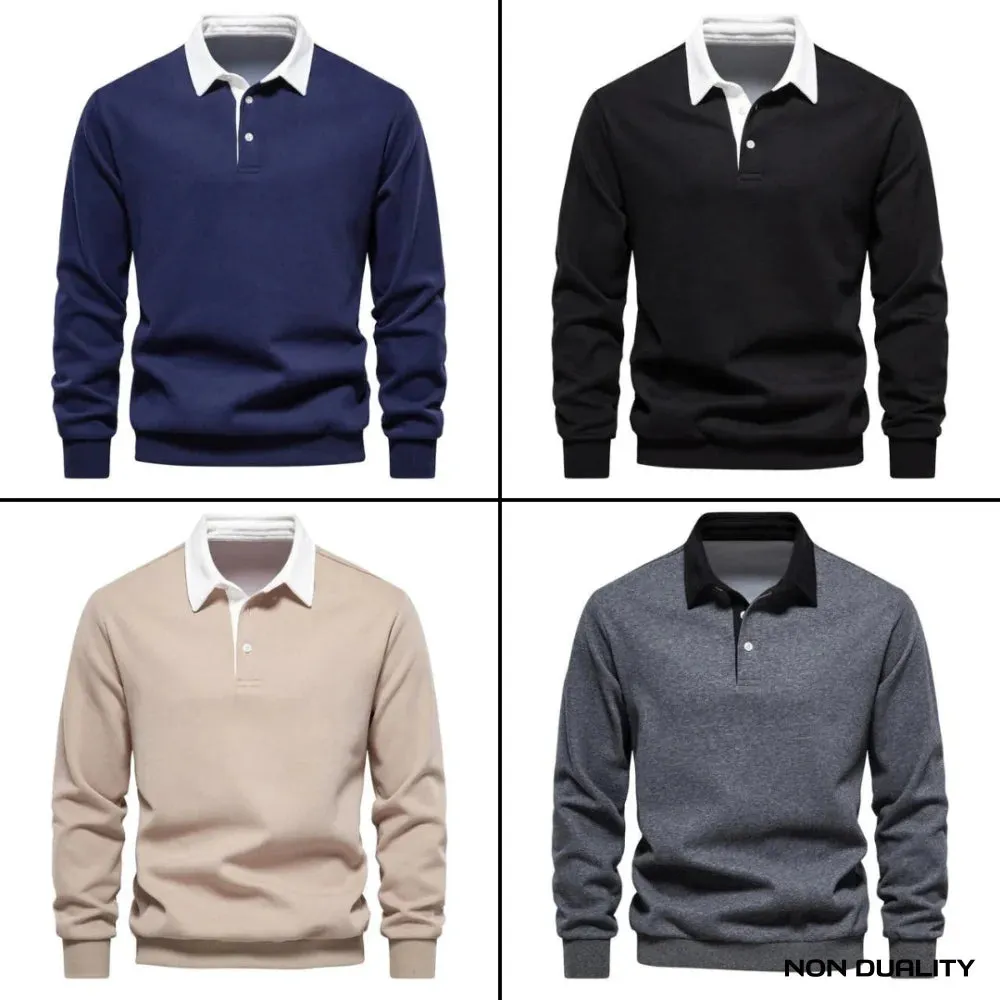 Non Duality | Classic Polo Sweater
