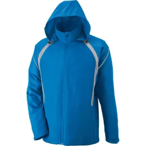 North End Men's Light Nautical Blue Sirius Lightweight Jacket with Embossed Print