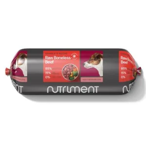 Nutriment Boneless Beef Formula RAW Frozen Adult Dog Food Chubb 1.4kg