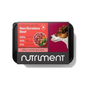 Nutriment Boneless Beef Formula RAW Frozen Adult Dog Food Tub 500g