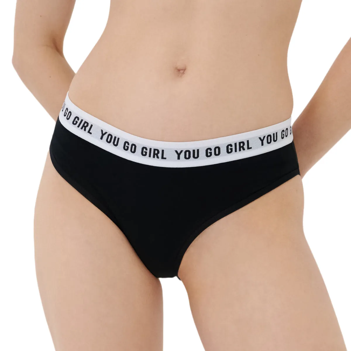 Pack of 2 Womens Flexible Waistband Premium Cotton Bikini Panty