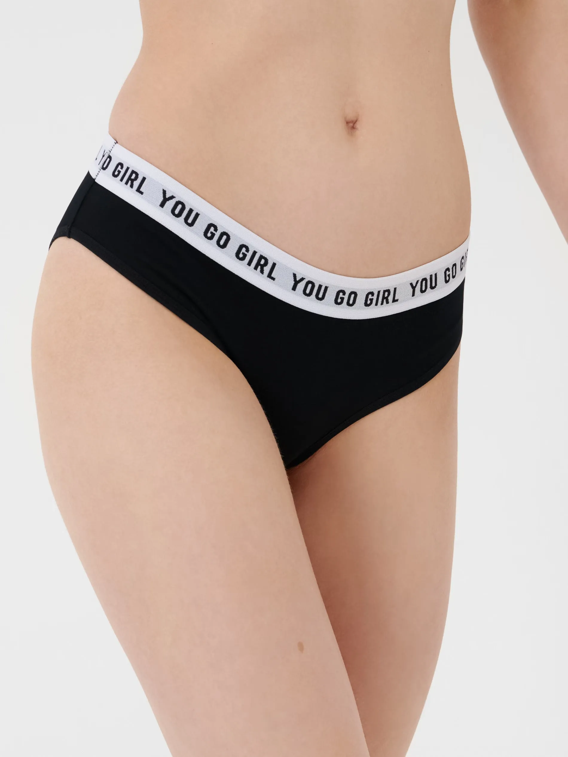 Pack of 2 Womens Flexible Waistband Premium Cotton Bikini Panty