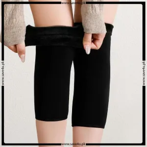 Perfect Support Soft and Warm Knee Warmer for Winter - Black
