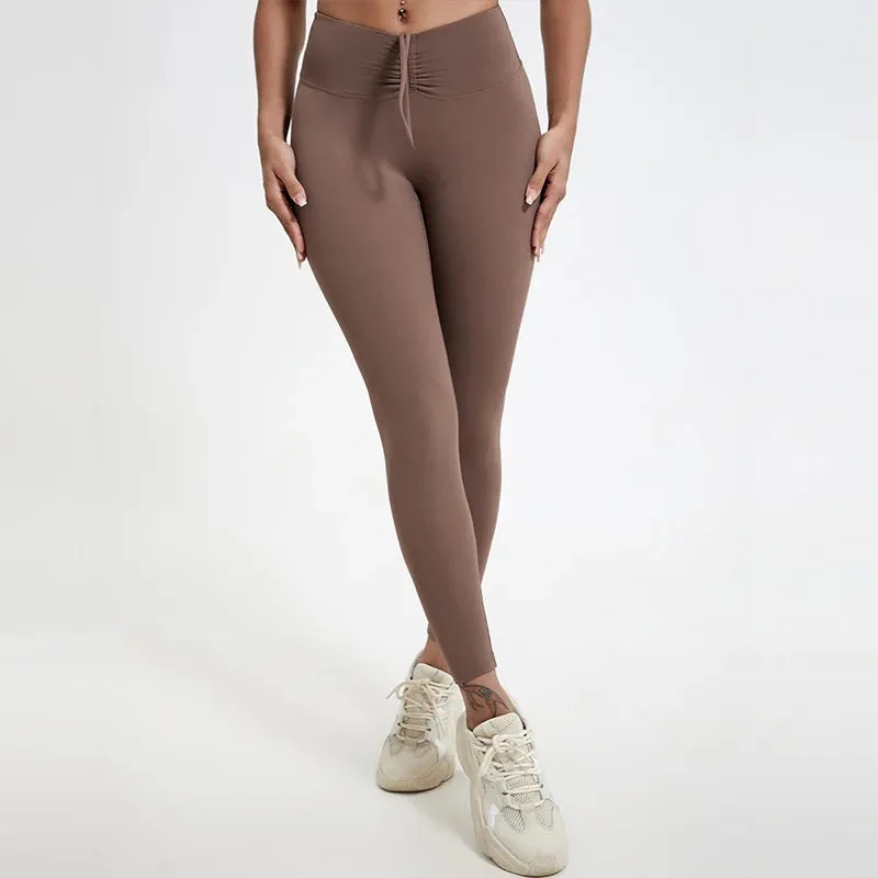 Premium High Waist Yoga Leggings for Women - Breathable, Quick-Dry, and Push-Up Tights for Fitness & Gym Training