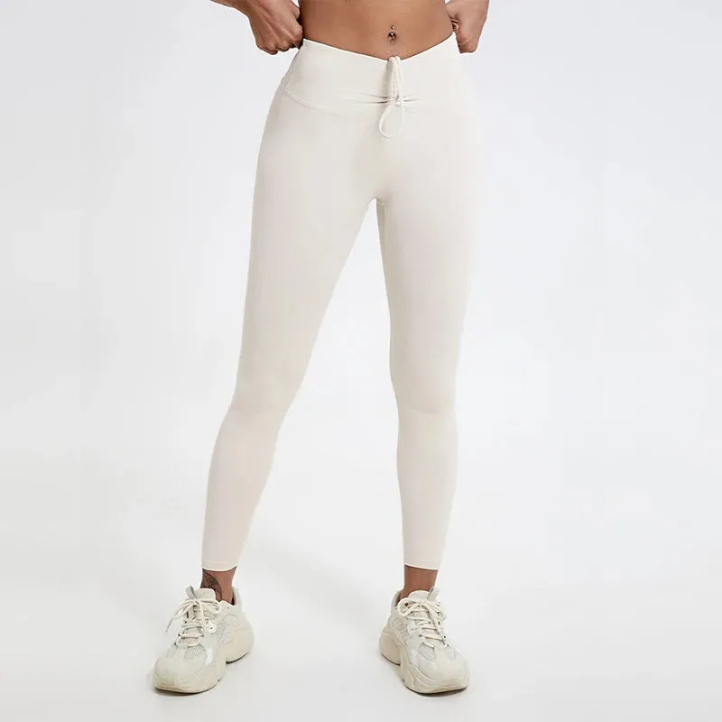 Premium High Waist Yoga Leggings for Women - Breathable, Quick-Dry, and Push-Up Tights for Fitness & Gym Training