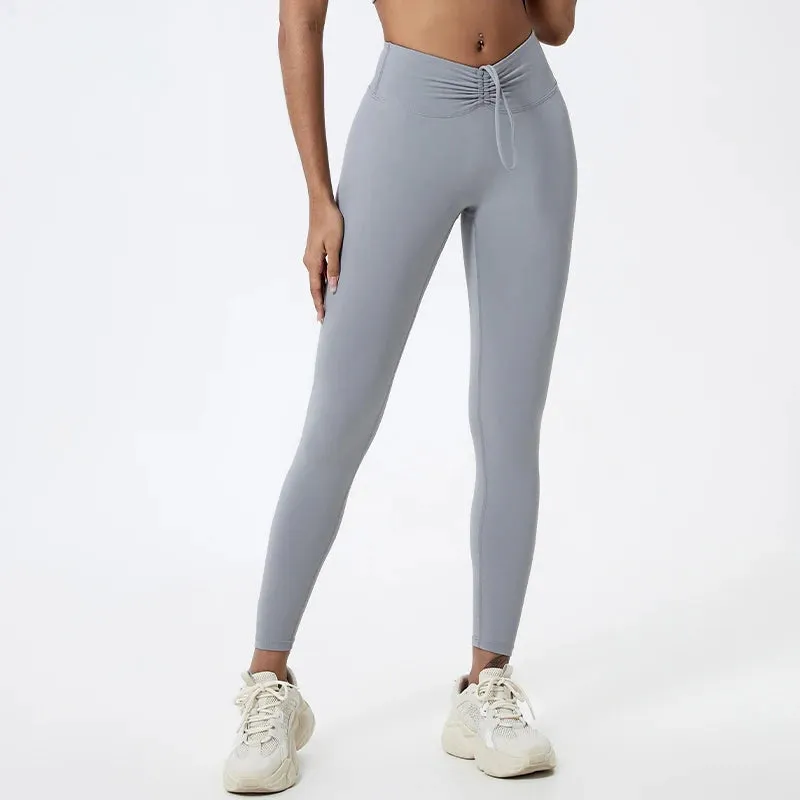 Premium High Waist Yoga Leggings for Women - Breathable, Quick-Dry, and Push-Up Tights for Fitness & Gym Training