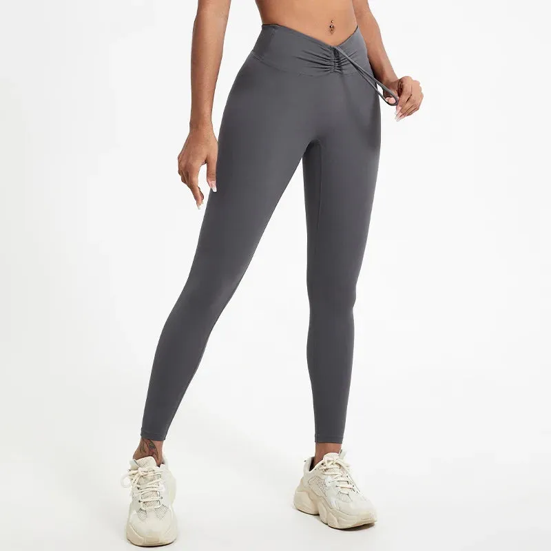 Premium High Waist Yoga Leggings for Women - Breathable, Quick-Dry, and Push-Up Tights for Fitness & Gym Training