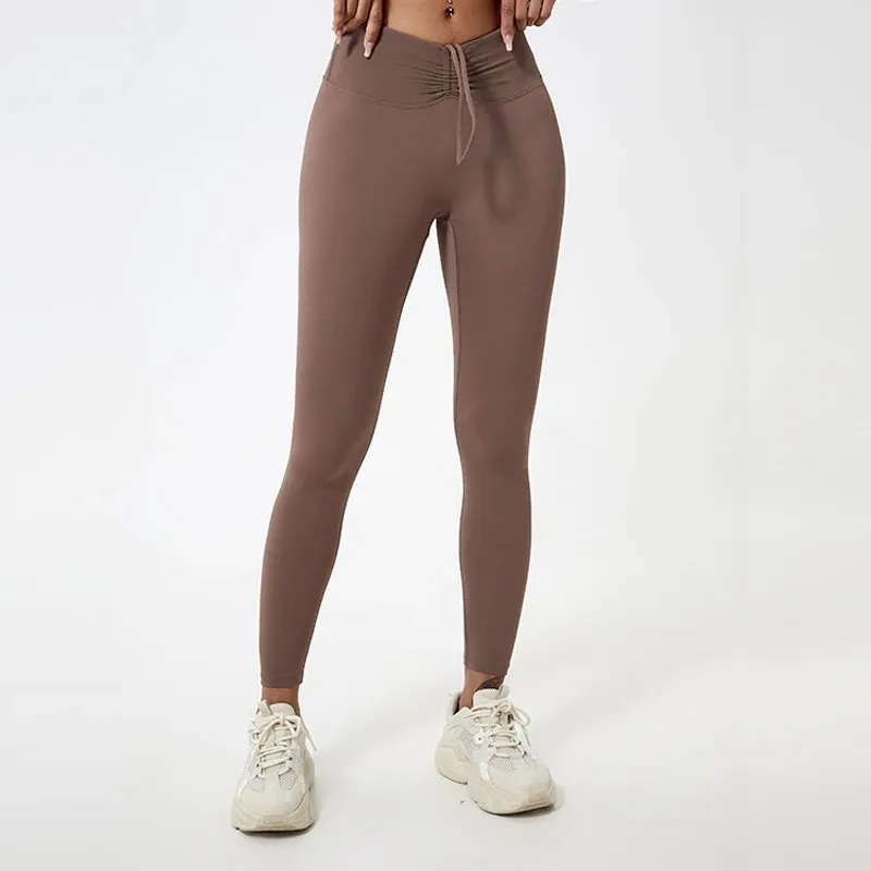 Premium High Waist Yoga Leggings for Women - Breathable, Quick-Dry, and Push-Up Tights for Fitness & Gym Training