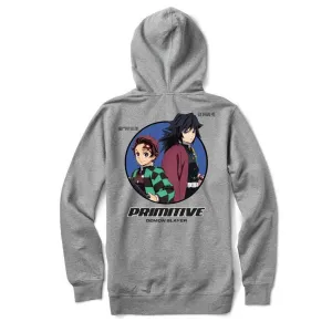 Primitive x Demon Slayer Demon Slayer Hoodie - Heather Grey