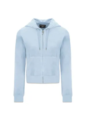 Robertson Classic Velour Zip throught hoodie - Nantucket Breeze