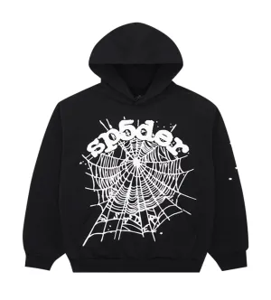 Sp5der OG Web Hoodie Black