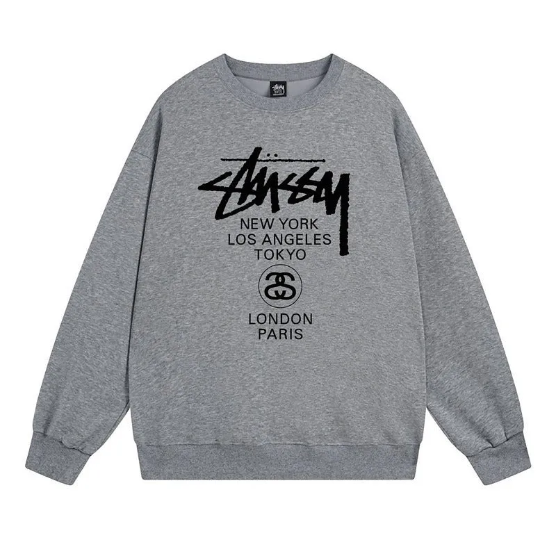 Stussy Sweatshirts Autumn/Winter Fleece Couple Sweatshirts