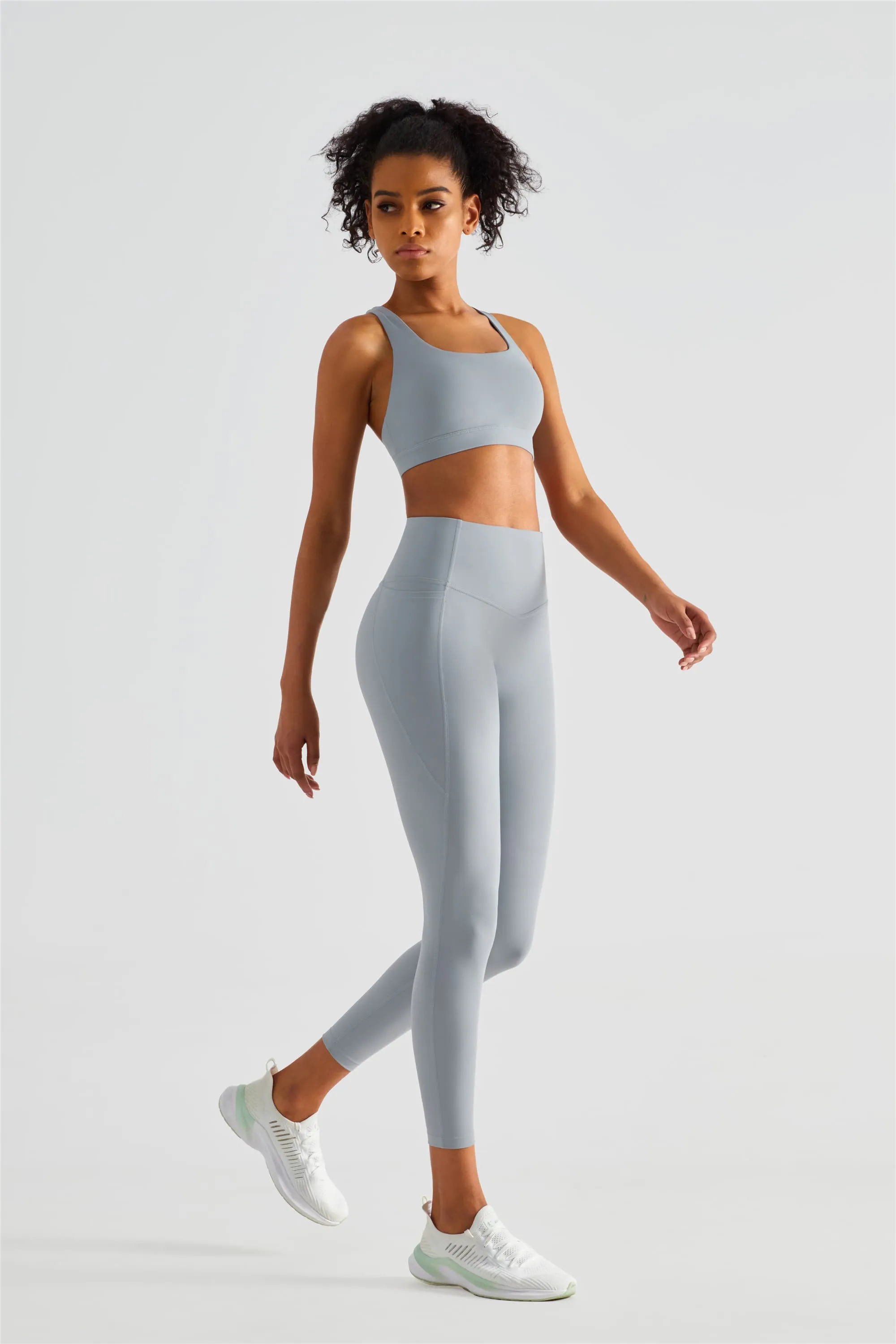 Tangs Display - High-Waist Buttery Soft Camel-Toe Proof Ascend Running Leggings With 2 Pockets