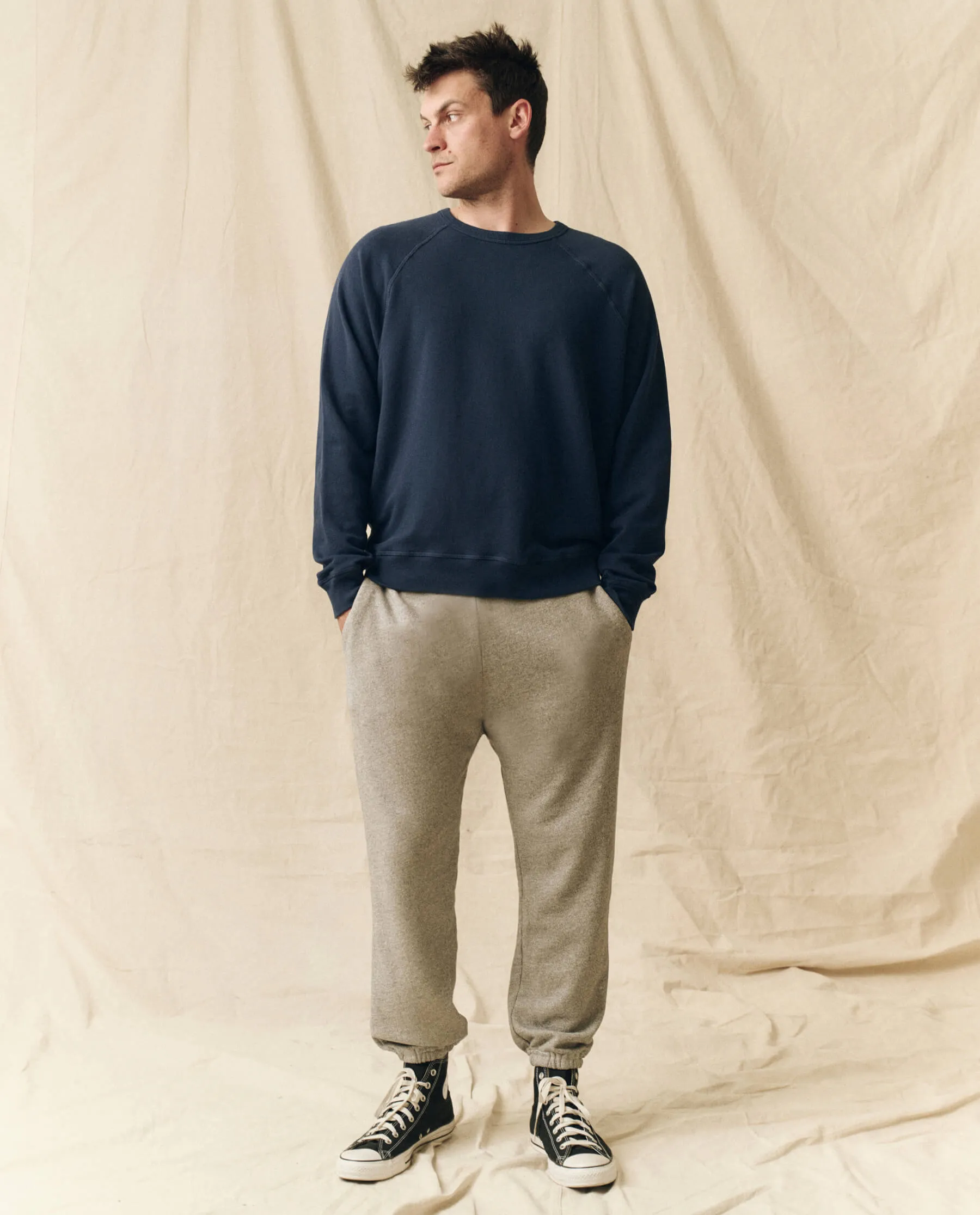 The Men's College Sweatshirt. -- True Navy