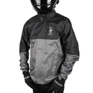 Thrashin Supply Waterproof Mission Rain Jacket - Black/Grey