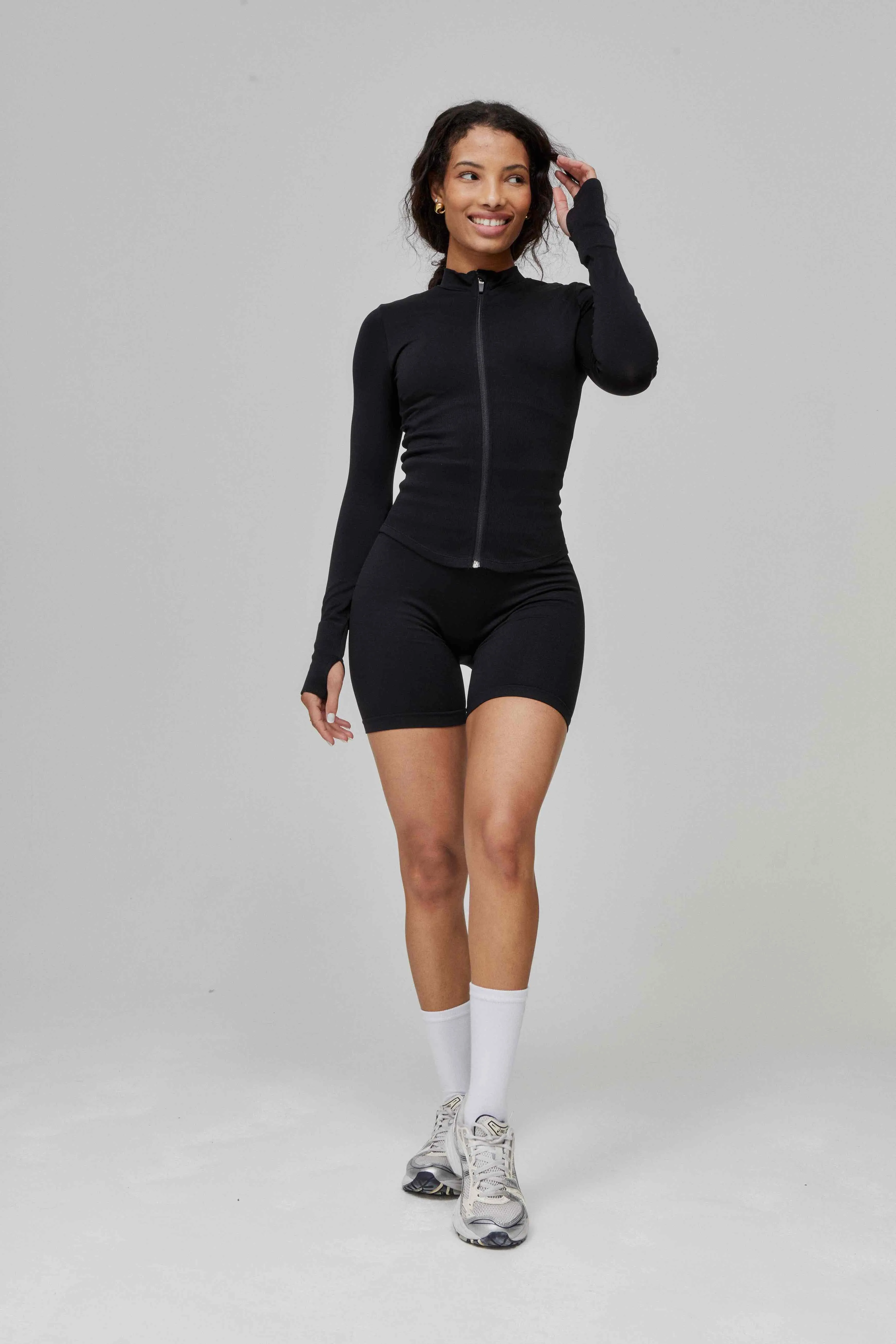 Timeless Zip Jacket - Jet Black