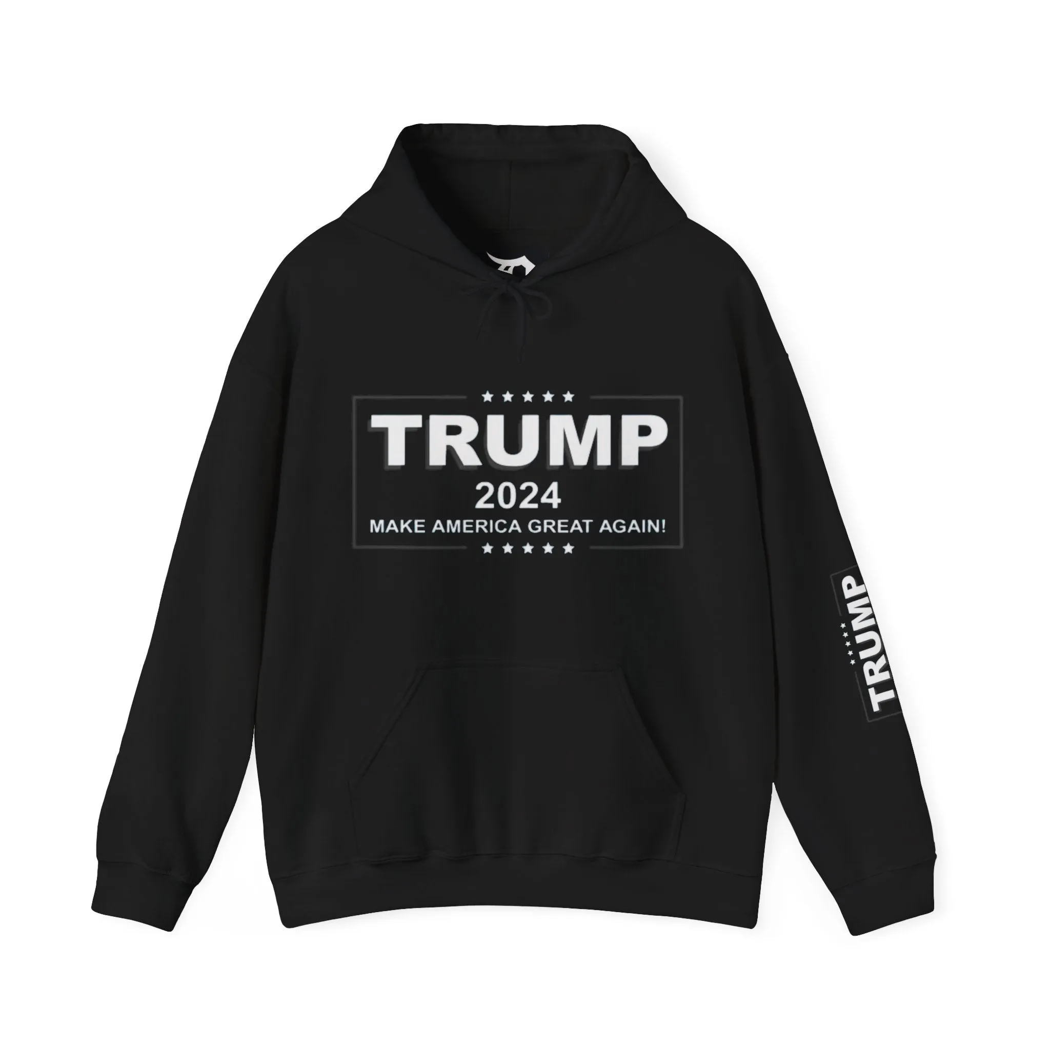 Trump 2024 President Logo Hoodie Sweatshirt, Political Gift, Conservative