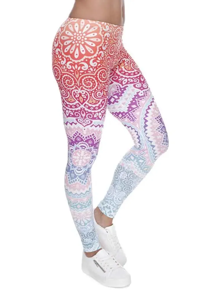 Women Legging Printing Fitness Leggins Fashion Slim Leggings High Waist Leggings Woman Pants