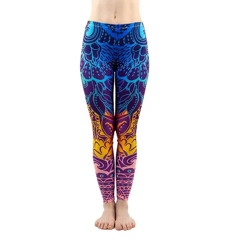 Women Legging Printing Fitness Leggins Fashion Slim Leggings High Waist Leggings Woman Pants