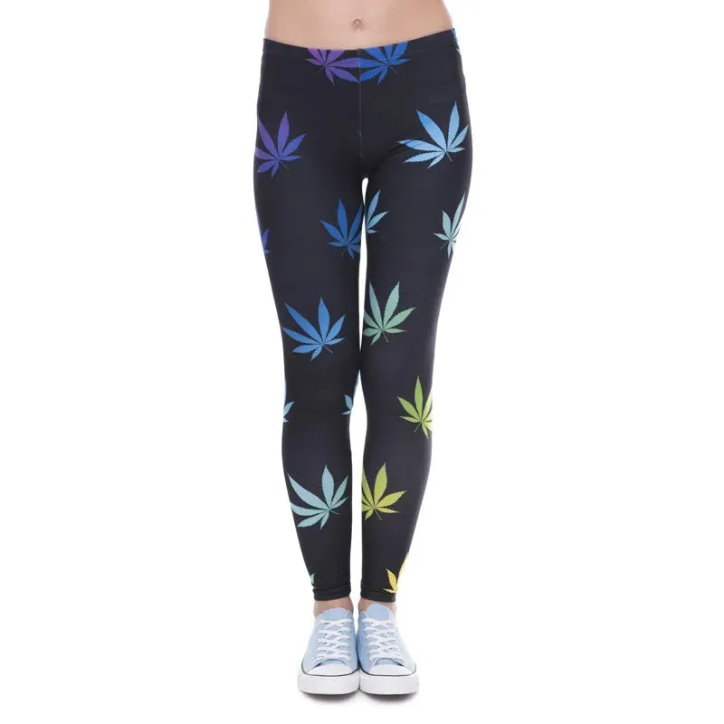 Women Legging Printing Fitness Leggins Fashion Slim Leggings High Waist Leggings Woman Pants
