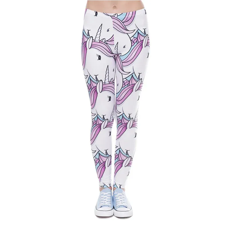 Women Legging Printing Fitness Leggins Fashion Slim Leggings High Waist Leggings Woman Pants