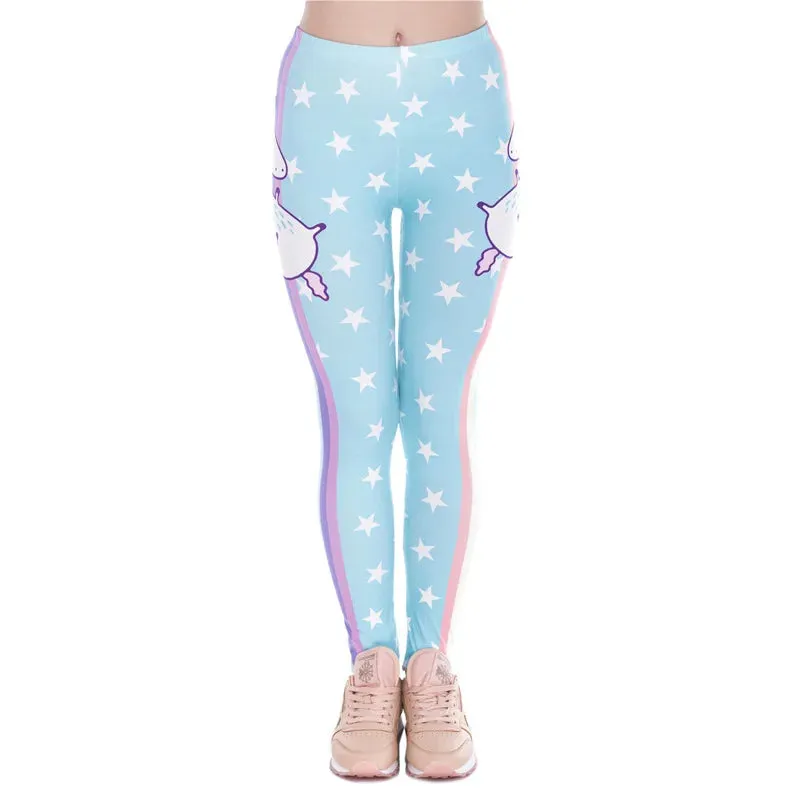 Women Legging Printing Fitness Leggins Fashion Slim Leggings High Waist Leggings Woman Pants