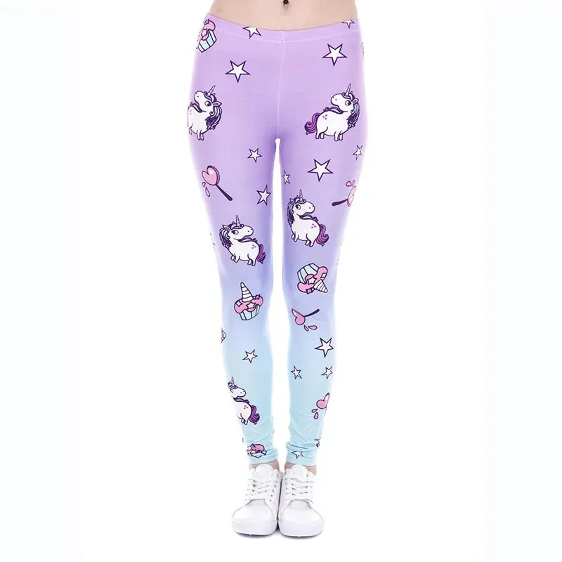 Women Legging Printing Fitness Leggins Fashion Slim Leggings High Waist Leggings Woman Pants
