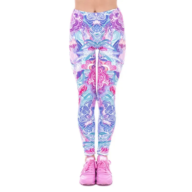 Women Legging Printing Fitness Leggins Fashion Slim Leggings High Waist Leggings Woman Pants