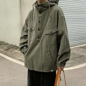 xiangtuibao Cargo Jacket Men Spring Fall New Korean Version of The Trend Loose Jumper Casual Versatile Hooded Jacket High Street Blazer